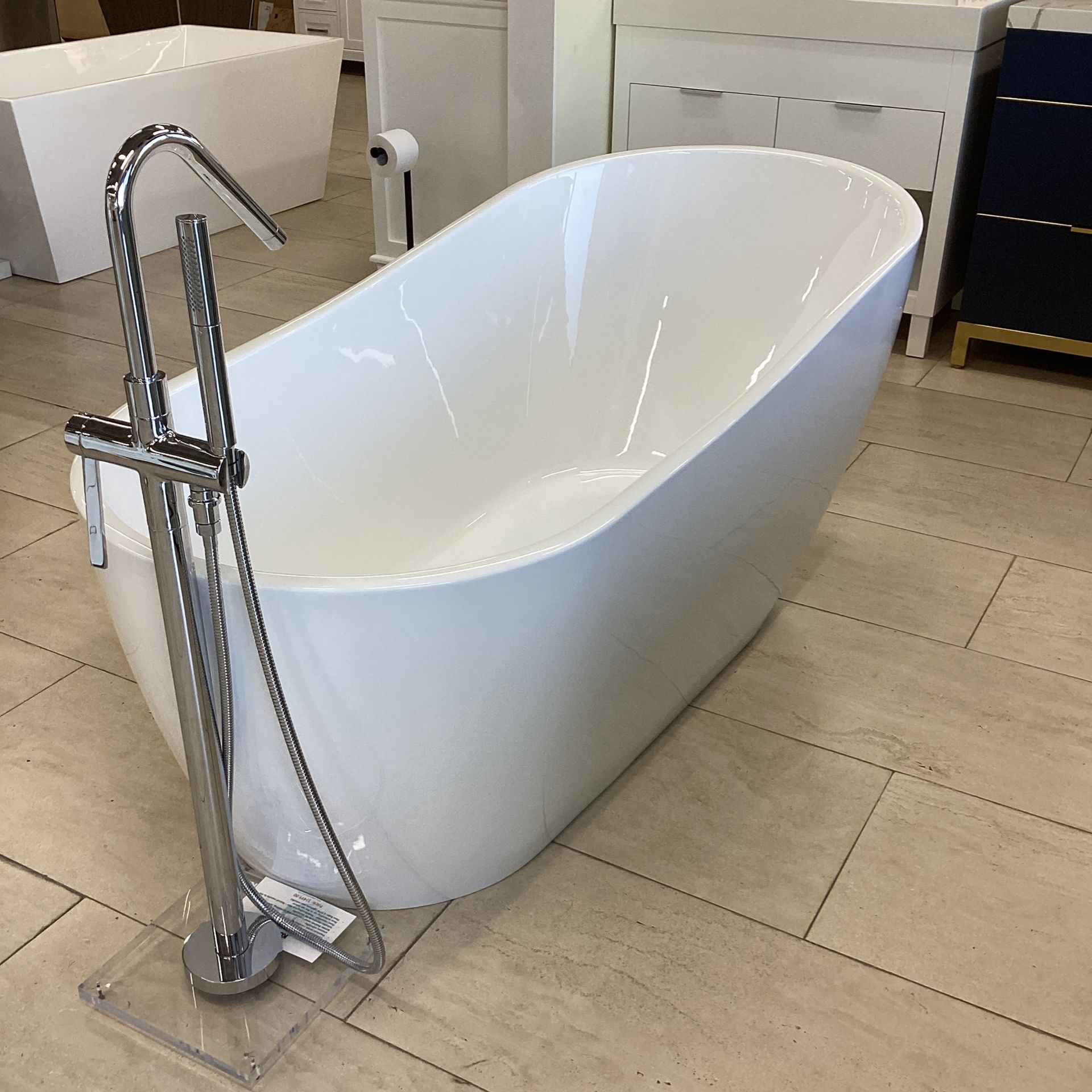 67” White Freestanding Bathtub On Sale Today!!!