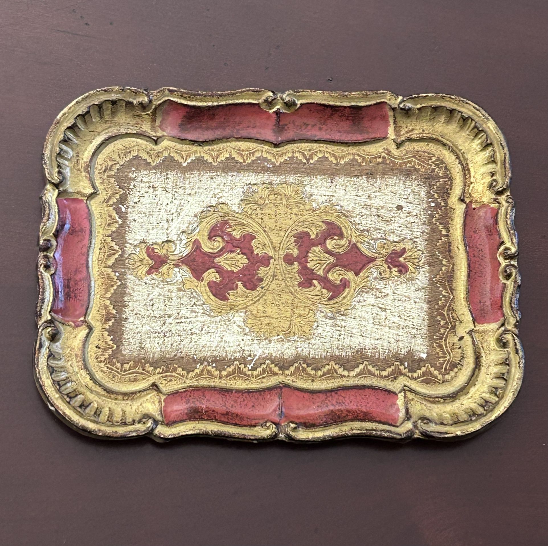 Italian Florentin Small Tray.