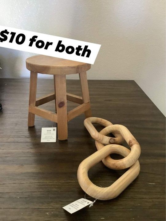 Small Stool And Wood Links