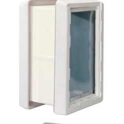 15 in. x 23.5 in. Extra Large Thru-the-Wall Ruff Weather Dual Flaps Including Kit for In-Wall Install Dog and Pet Door