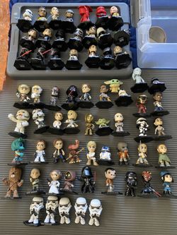 Funko Star Wars Mystery Minis Bobblehead Lot Of 65
