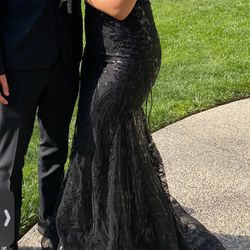Black Long Prom Dress -elegant 