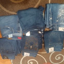 Ladies Jeans ,Guess ,True Religion ,Miss Me Size 29 31 Or32