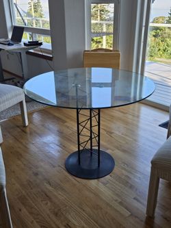 Glass Cafe Table For 4