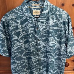Quicksilver Waterman Short Sleeve Shirt Mens Large