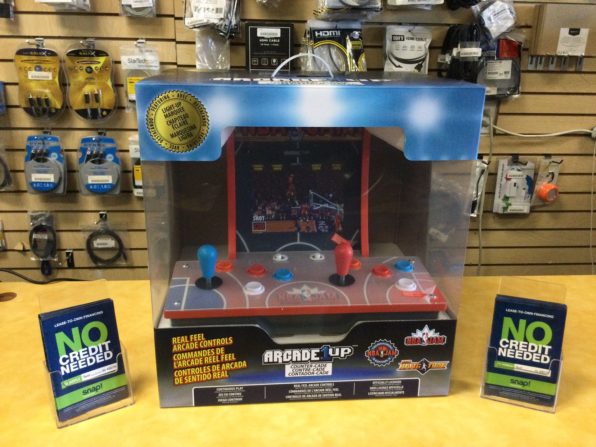 Arcade1Up NBA JAM 2 Player, 3-Games-in-1 Countercade - $0 DOWN!