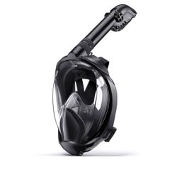 new Size L/XL Full Face Snorkel Mask Foldable 180 Degree Panoramic View,Snorkeling Mask with Latest Breathing System and Detachable Camera Mount, Anti