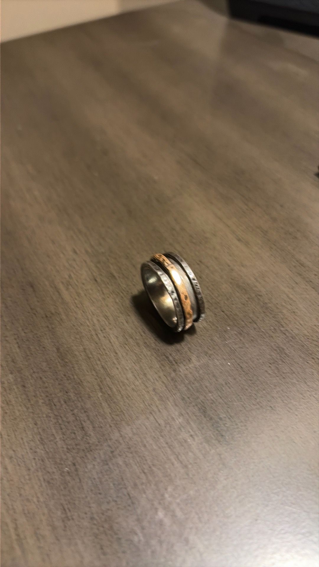 Silver swivel ring