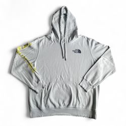 The North Face Men’s Light Grey Fleece Pullover Hoodie, Size X-Large
