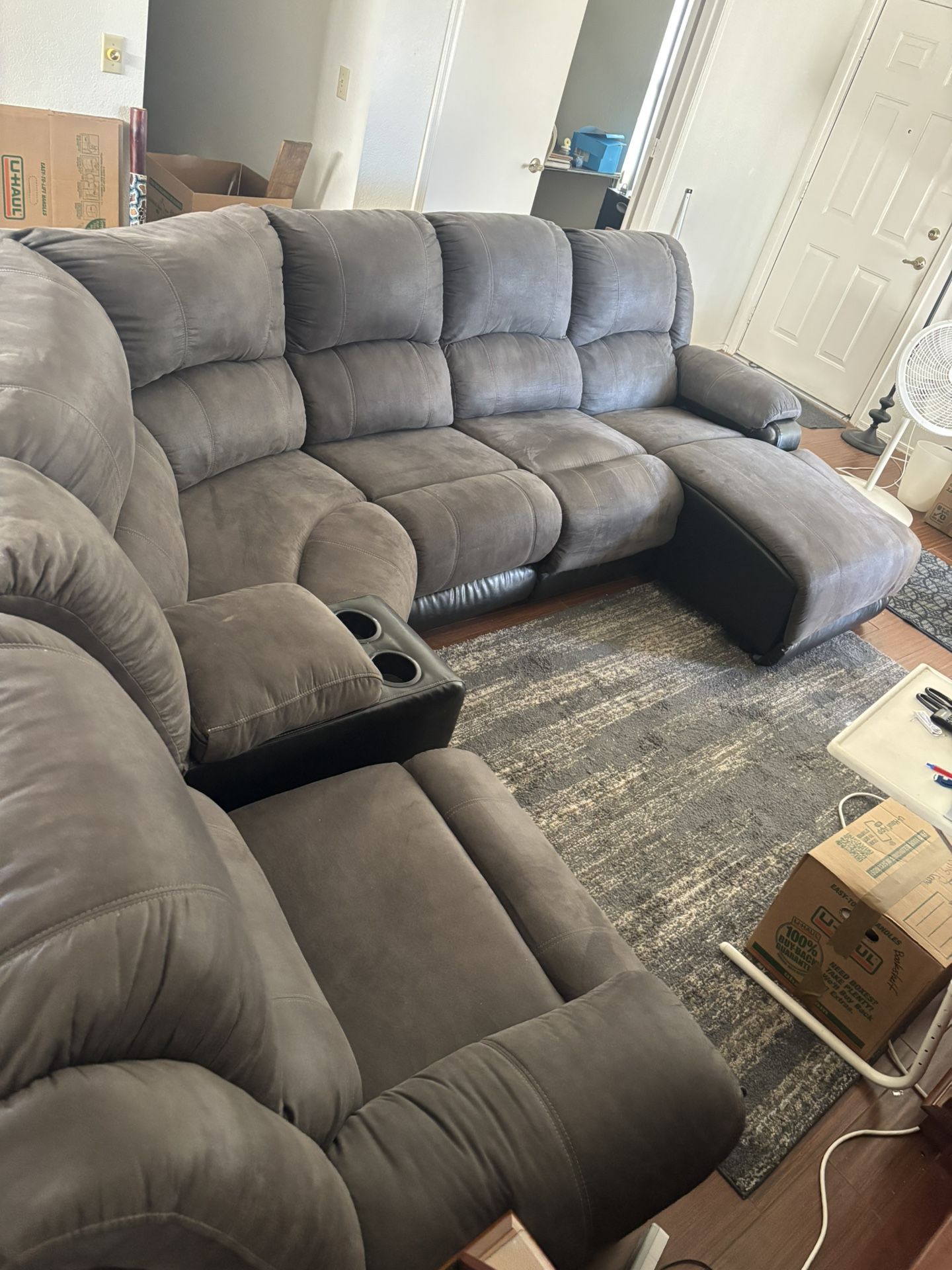Sectional W/recliners