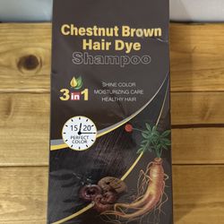 Chestnut Brown Hair Dye Shampoo