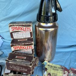 Vintage seltzer bottle With Sparkletts