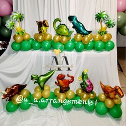 Dinosaurs Balloons Centerpieces 