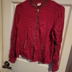 light weight 2 color zip up jacket