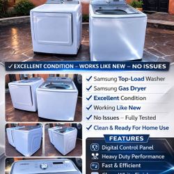SAMSUNG WASHER AND DRYER SET