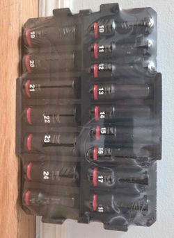 Milwaukee Impact-Duty 1/2 in. Drive Metric Deep Well Impact Socket (empty case only)(No Socket)