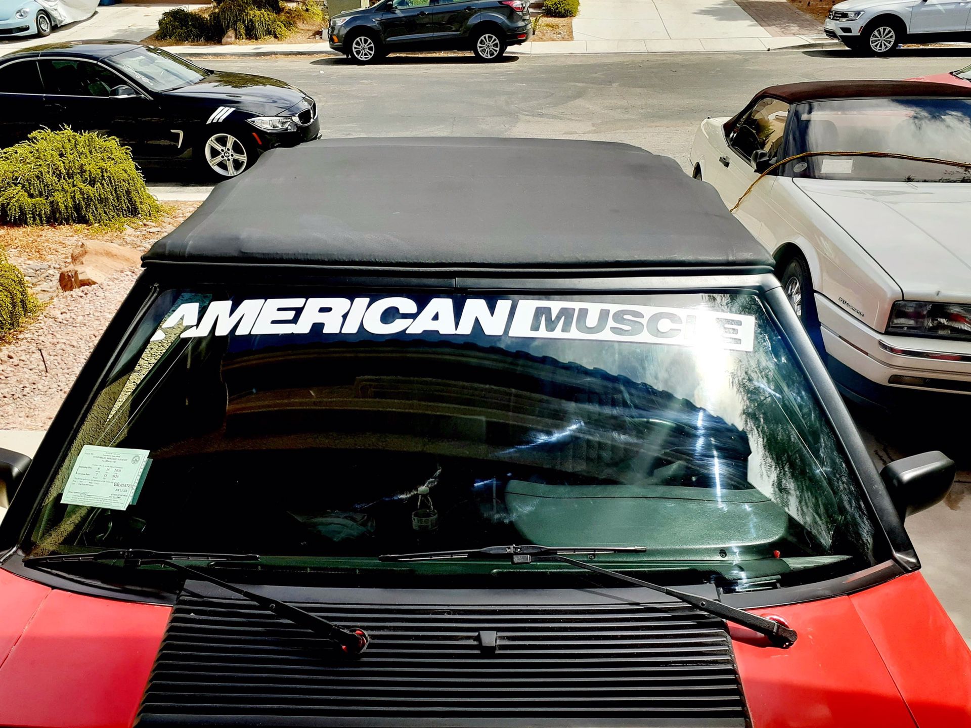 American Muscle Decal Windshield Banner Sun Visor Strip for Mustang, Challenger, Charger