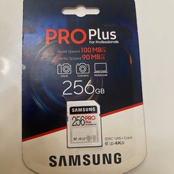New Samsung 256GB PRO Plus SD Card – Fast Speed – Pick Up Today