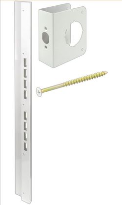Prime-Line U 10895 Mega-Jamb Reinforcing Kit for 2-3/4 In. Backset, For 1-3/4 In. Doors (1 Kit)