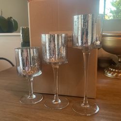 TEALIGHT CANDLE RISERS (set of 3) Wedding Centerpieces 