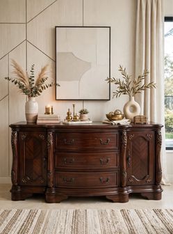 Beautiful Dark Wood Cabinet