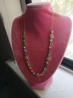Santorini gold candy necklace