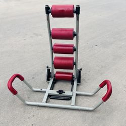 Original Red Ab Rocket Twister Abdominal Crunch Machine Core Trainer Missing Seat Cushion Fully Functional!