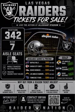 Raider tickets