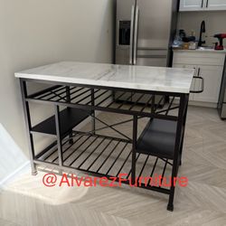 Marble Top Kitchen Island