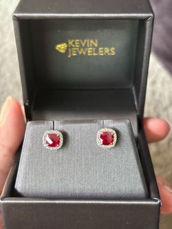 New Ruby Earrings Still In Box