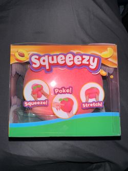 Sunny Days Jumbo  Squeezy Peach - Viral Sensory Stress Relief Squeeze Toy NEW