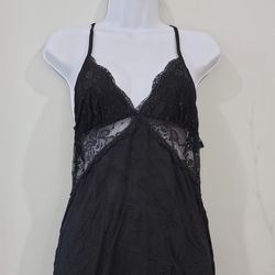 New Black Lingerie Size Medium Nightgown Sleepwear
