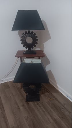 Dark Brown Lamps Set