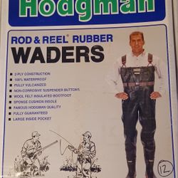 Hodgman Rod & Reel Rubber Waders, Size 12, Brand New In Box