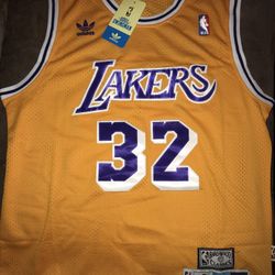 Lakers magic Johnson throwback jersey