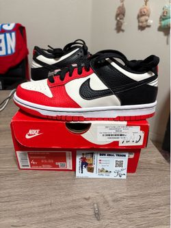 Size 4Y / 5.5W (GS) - Nike Dunk Low EMB x NBA 75th Anniversary Chicago Bulls