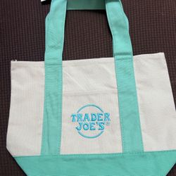 Trader Joes Mini Tote Canvas Bag
