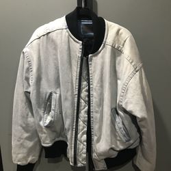 Alexander Want Puffed Denim Bomber 