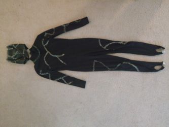 Black child size large Catwoman costume Halloween