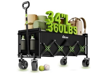 34" Extra Long Collapsible Wagon Cart