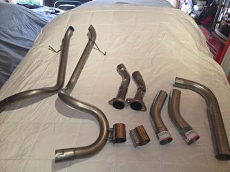 Foxbody exhaust 2" & 2.5 exhaust  pipes . $100 for all of it