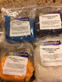 4 bags water polyme crystals for art and craft