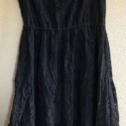 Black Lace Lined Dress By XHILARATION 