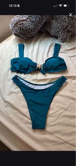 Teal Two-Piece Bikini Set