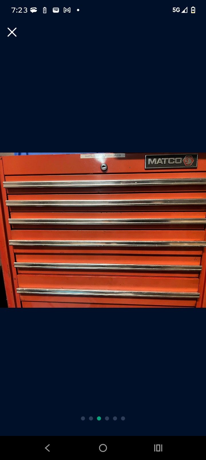 **WOW MATCO HEAVY DUTY VINTAGE 8 DRAWER ROLLING TOOLBOX ONLY $400 ***