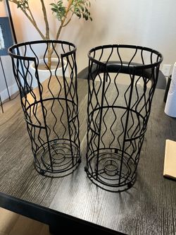 Black Metal Paper Towel/Toilet Paper Holders