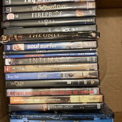 87 DVD’s 8 Blank DVDs, 10 Blank CDs & 11 Computer games