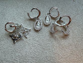Aretes de plata