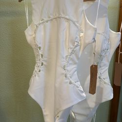 New Jella Couture White Bodysuit 58pcs for $58