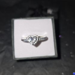  Size 6 PANDORA sterling silver heart ring. More sizes available.  
